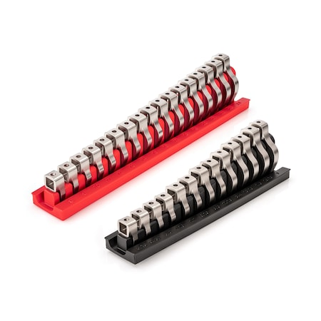 Tekton 3/8 Inch Drive Crowfoot Wrench Set with Rack, 30-Piece (5/16-1 in., 8-24 mm) WCF95301